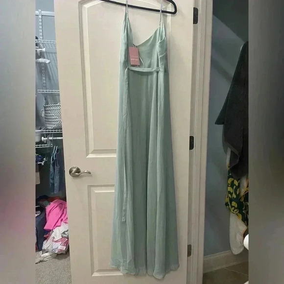 Birdy Grey Cindy Dress Small NWT Sage Bridesmaid Maxi Dress Formal Evening - Picture 6 of 6
